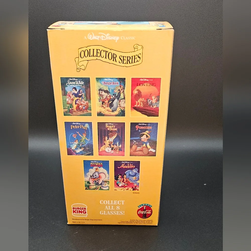 Burger King Walt Disney Classic Collector Series Pinocchio Cup in Box